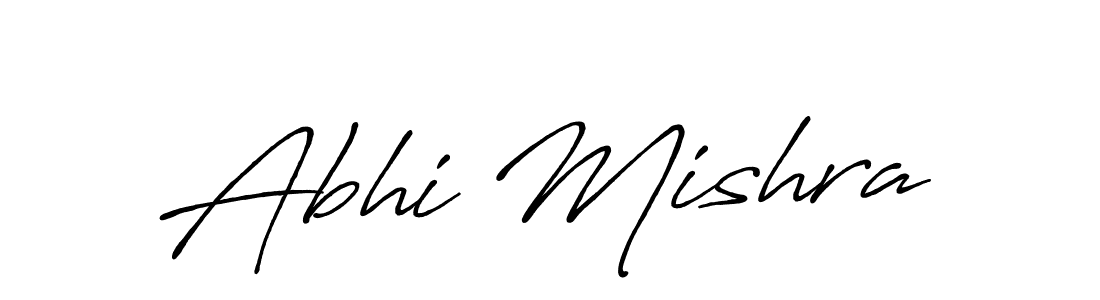 Design your own signature with our free online signature maker. With this signature software, you can create a handwritten (Antro_Vectra_Bolder) signature for name Abhi Mishra. Abhi Mishra signature style 7 images and pictures png