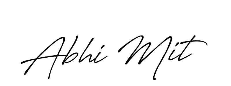 Design your own signature with our free online signature maker. With this signature software, you can create a handwritten (Antro_Vectra_Bolder) signature for name Abhi Mit. Abhi Mit signature style 7 images and pictures png