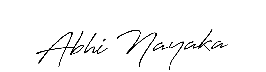 Use a signature maker to create a handwritten signature online. With this signature software, you can design (Antro_Vectra_Bolder) your own signature for name Abhi Nayaka. Abhi Nayaka signature style 7 images and pictures png