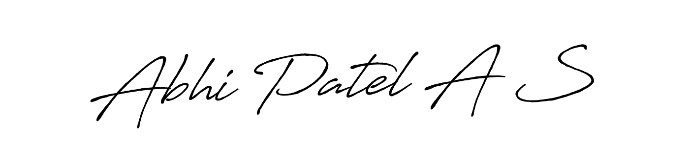 This is the best signature style for the Abhi Patel A S name. Also you like these signature font (Antro_Vectra_Bolder). Mix name signature. Abhi Patel A S signature style 7 images and pictures png