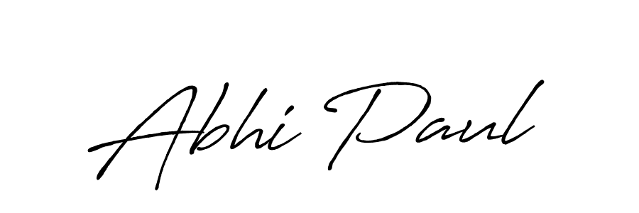 Make a short Abhi Paul signature style. Manage your documents anywhere anytime using Antro_Vectra_Bolder. Create and add eSignatures, submit forms, share and send files easily. Abhi Paul signature style 7 images and pictures png