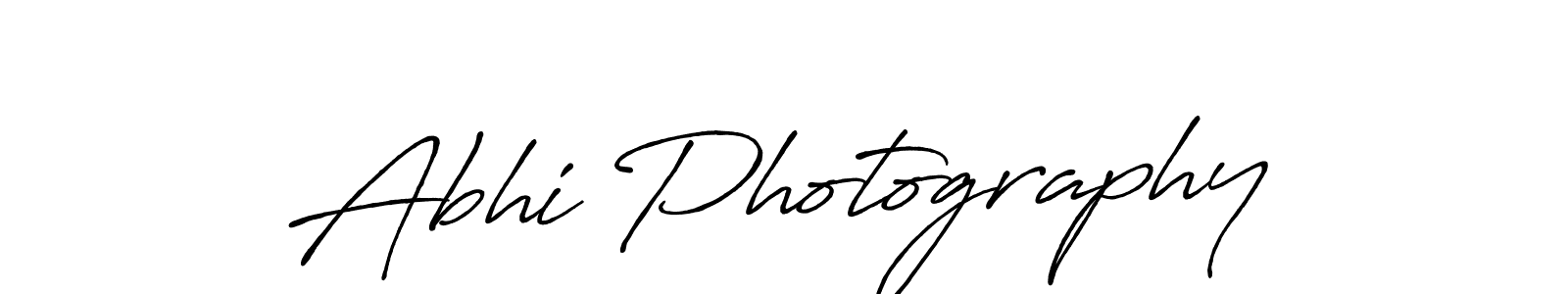 The best way (Antro_Vectra_Bolder) to make a short signature is to pick only two or three words in your name. The name Abhi Photography include a total of six letters. For converting this name. Abhi Photography signature style 7 images and pictures png
