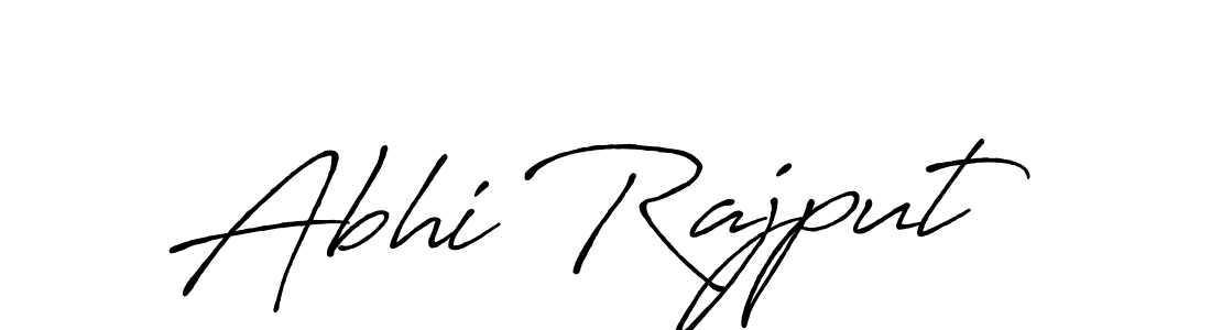 Design your own signature with our free online signature maker. With this signature software, you can create a handwritten (Antro_Vectra_Bolder) signature for name Abhi Rajput. Abhi Rajput signature style 7 images and pictures png