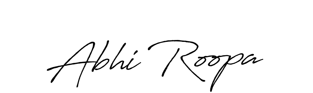 How to make Abhi Roopa signature? Antro_Vectra_Bolder is a professional autograph style. Create handwritten signature for Abhi Roopa name. Abhi Roopa signature style 7 images and pictures png