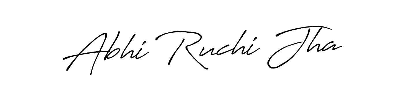 You should practise on your own different ways (Antro_Vectra_Bolder) to write your name (Abhi Ruchi Jha) in signature. don't let someone else do it for you. Abhi Ruchi Jha signature style 7 images and pictures png