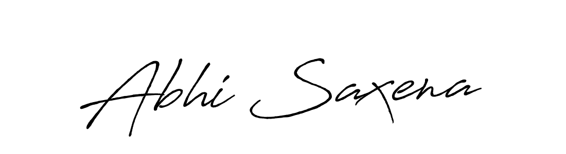 How to make Abhi Saxena signature? Antro_Vectra_Bolder is a professional autograph style. Create handwritten signature for Abhi Saxena name. Abhi Saxena signature style 7 images and pictures png