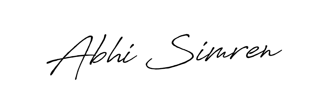 Here are the top 10 professional signature styles for the name Abhi Simren. These are the best autograph styles you can use for your name. Abhi Simren signature style 7 images and pictures png