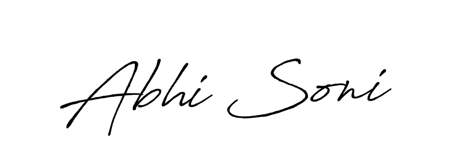 Also we have Abhi Soni name is the best signature style. Create professional handwritten signature collection using Antro_Vectra_Bolder autograph style. Abhi Soni signature style 7 images and pictures png