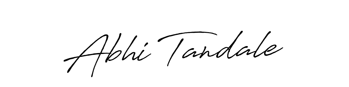 Design your own signature with our free online signature maker. With this signature software, you can create a handwritten (Antro_Vectra_Bolder) signature for name Abhi Tandale. Abhi Tandale signature style 7 images and pictures png