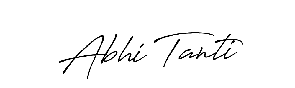 It looks lik you need a new signature style for name Abhi Tanti. Design unique handwritten (Antro_Vectra_Bolder) signature with our free signature maker in just a few clicks. Abhi Tanti signature style 7 images and pictures png