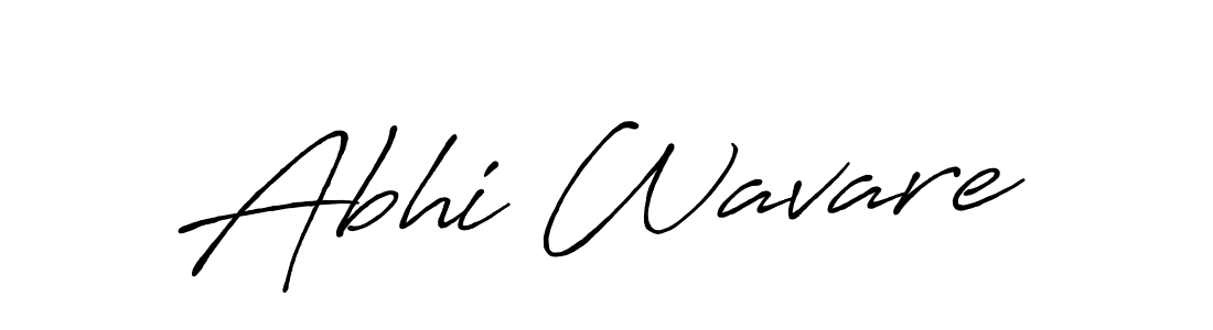 Also we have Abhi Wavare name is the best signature style. Create professional handwritten signature collection using Antro_Vectra_Bolder autograph style. Abhi Wavare signature style 7 images and pictures png