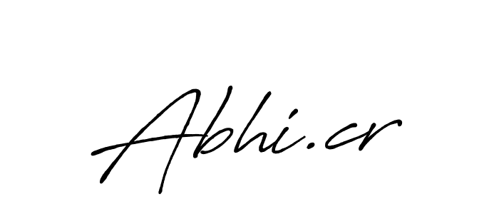 Abhi.cr stylish signature style. Best Handwritten Sign (Antro_Vectra_Bolder) for my name. Handwritten Signature Collection Ideas for my name Abhi.cr. Abhi.cr signature style 7 images and pictures png