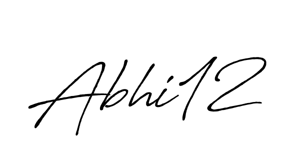 Abhi12 stylish signature style. Best Handwritten Sign (Antro_Vectra_Bolder) for my name. Handwritten Signature Collection Ideas for my name Abhi12. Abhi12 signature style 7 images and pictures png