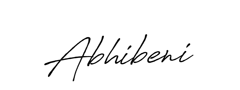 Use a signature maker to create a handwritten signature online. With this signature software, you can design (Antro_Vectra_Bolder) your own signature for name Abhibeni. Abhibeni signature style 7 images and pictures png