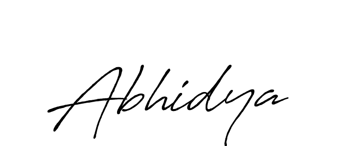 Abhidya stylish signature style. Best Handwritten Sign (Antro_Vectra_Bolder) for my name. Handwritten Signature Collection Ideas for my name Abhidya. Abhidya signature style 7 images and pictures png