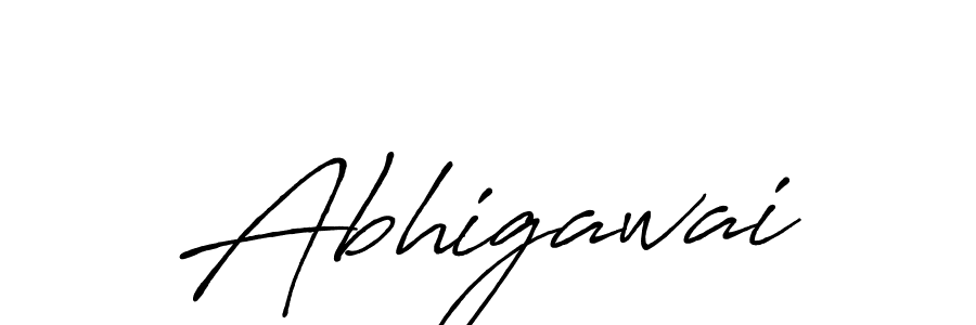 How to make Abhigawai name signature. Use Antro_Vectra_Bolder style for creating short signs online. This is the latest handwritten sign. Abhigawai signature style 7 images and pictures png