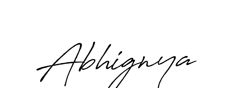 Use a signature maker to create a handwritten signature online. With this signature software, you can design (Antro_Vectra_Bolder) your own signature for name Abhignya. Abhignya signature style 7 images and pictures png