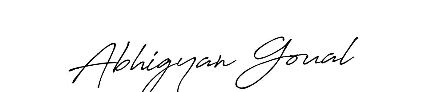 Abhigyan Goual stylish signature style. Best Handwritten Sign (Antro_Vectra_Bolder) for my name. Handwritten Signature Collection Ideas for my name Abhigyan Goual. Abhigyan Goual signature style 7 images and pictures png