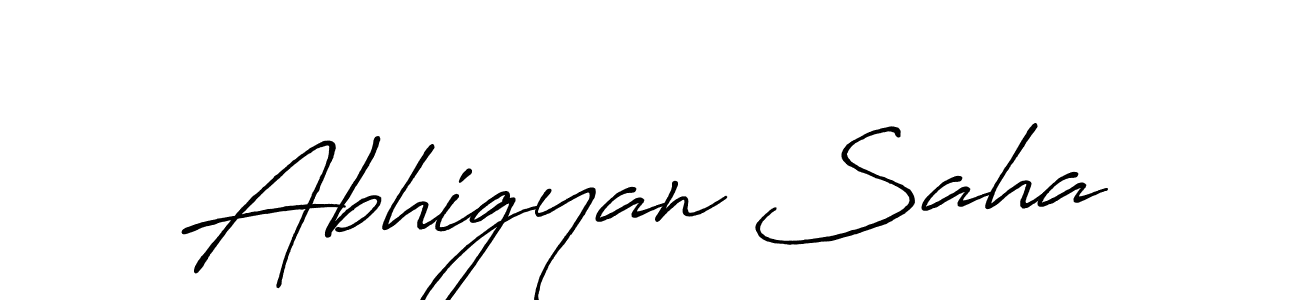 Design your own signature with our free online signature maker. With this signature software, you can create a handwritten (Antro_Vectra_Bolder) signature for name Abhigyan Saha. Abhigyan Saha signature style 7 images and pictures png