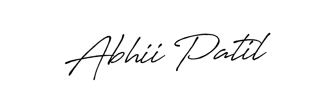 Use a signature maker to create a handwritten signature online. With this signature software, you can design (Antro_Vectra_Bolder) your own signature for name Abhii Patil. Abhii Patil signature style 7 images and pictures png