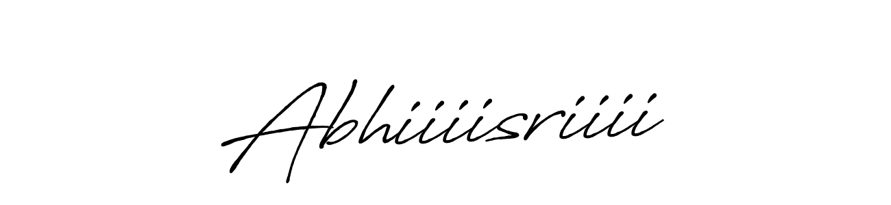 Create a beautiful signature design for name Abhiiiisriiii. With this signature (Antro_Vectra_Bolder) fonts, you can make a handwritten signature for free. Abhiiiisriiii signature style 7 images and pictures png