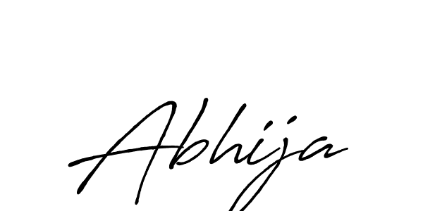 Make a beautiful signature design for name Abhija. With this signature (Antro_Vectra_Bolder) style, you can create a handwritten signature for free. Abhija signature style 7 images and pictures png