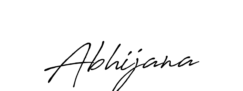 How to make Abhijana name signature. Use Antro_Vectra_Bolder style for creating short signs online. This is the latest handwritten sign. Abhijana signature style 7 images and pictures png