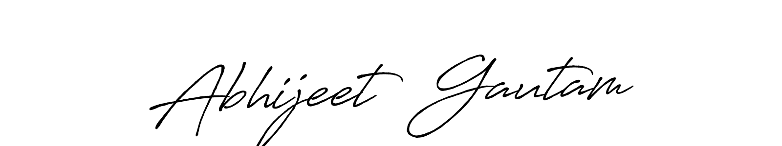 Use a signature maker to create a handwritten signature online. With this signature software, you can design (Antro_Vectra_Bolder) your own signature for name Abhijeet  Gautam. Abhijeet  Gautam signature style 7 images and pictures png