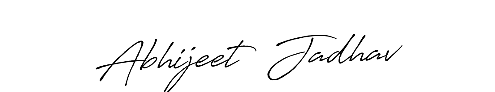 Antro_Vectra_Bolder is a professional signature style that is perfect for those who want to add a touch of class to their signature. It is also a great choice for those who want to make their signature more unique. Get Abhijeet  Jadhav name to fancy signature for free. Abhijeet  Jadhav signature style 7 images and pictures png