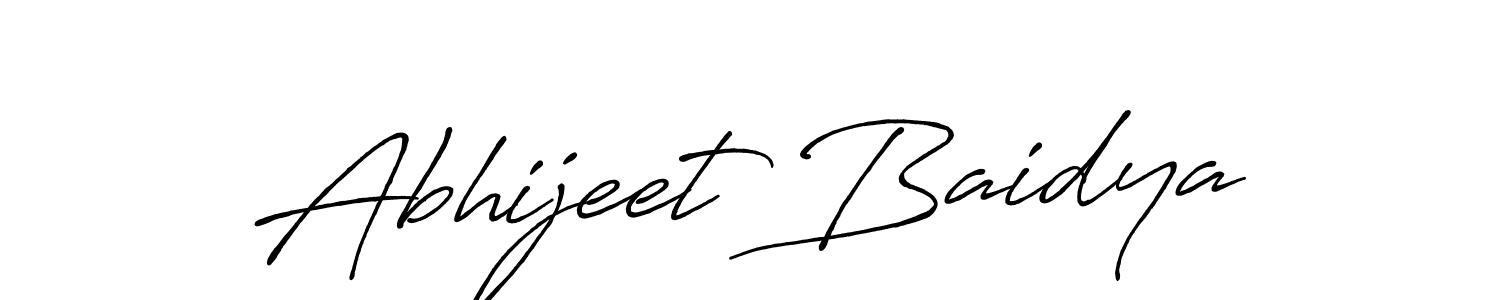 Use a signature maker to create a handwritten signature online. With this signature software, you can design (Antro_Vectra_Bolder) your own signature for name Abhijeet Baidya. Abhijeet Baidya signature style 7 images and pictures png