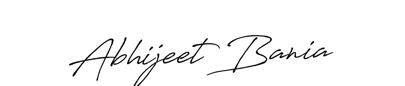 Abhijeet Bania stylish signature style. Best Handwritten Sign (Antro_Vectra_Bolder) for my name. Handwritten Signature Collection Ideas for my name Abhijeet Bania. Abhijeet Bania signature style 7 images and pictures png