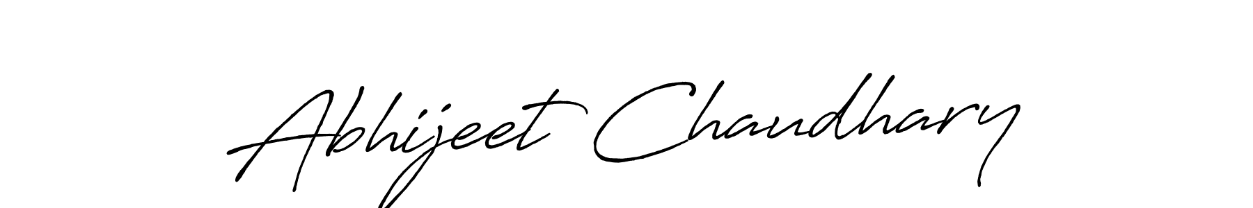 Create a beautiful signature design for name Abhijeet Chaudhary. With this signature (Antro_Vectra_Bolder) fonts, you can make a handwritten signature for free. Abhijeet Chaudhary signature style 7 images and pictures png