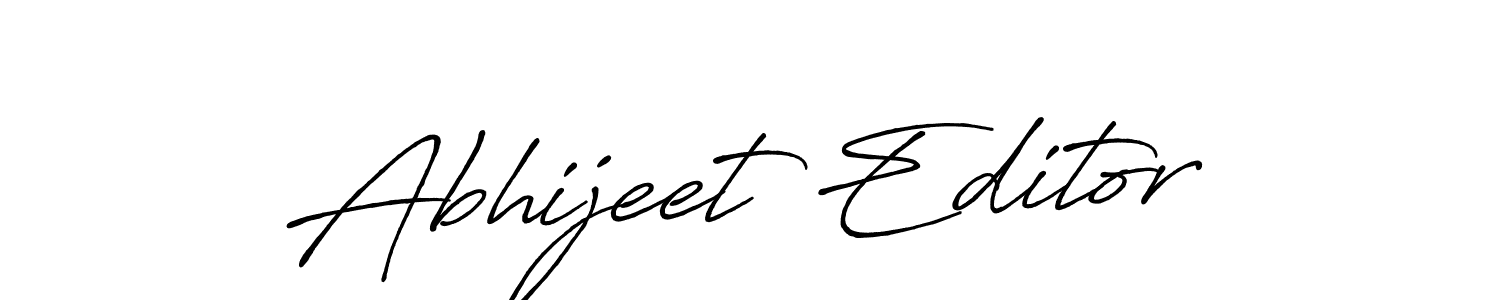 Design your own signature with our free online signature maker. With this signature software, you can create a handwritten (Antro_Vectra_Bolder) signature for name Abhijeet Editor. Abhijeet Editor signature style 7 images and pictures png