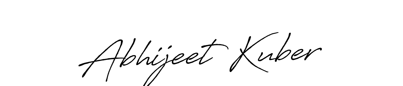 The best way (Antro_Vectra_Bolder) to make a short signature is to pick only two or three words in your name. The name Abhijeet Kuber include a total of six letters. For converting this name. Abhijeet Kuber signature style 7 images and pictures png