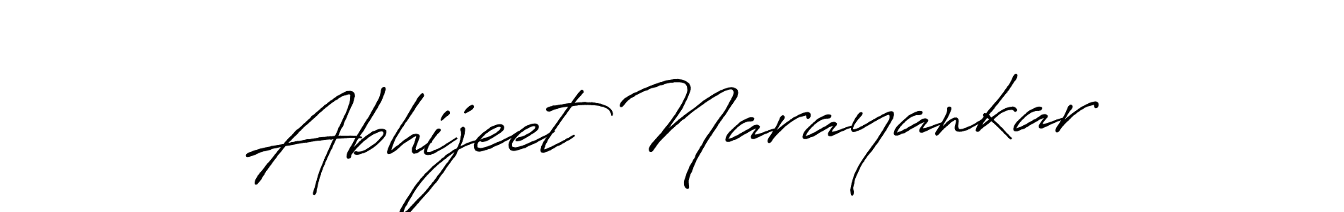 The best way (Antro_Vectra_Bolder) to make a short signature is to pick only two or three words in your name. The name Abhijeet Narayankar include a total of six letters. For converting this name. Abhijeet Narayankar signature style 7 images and pictures png