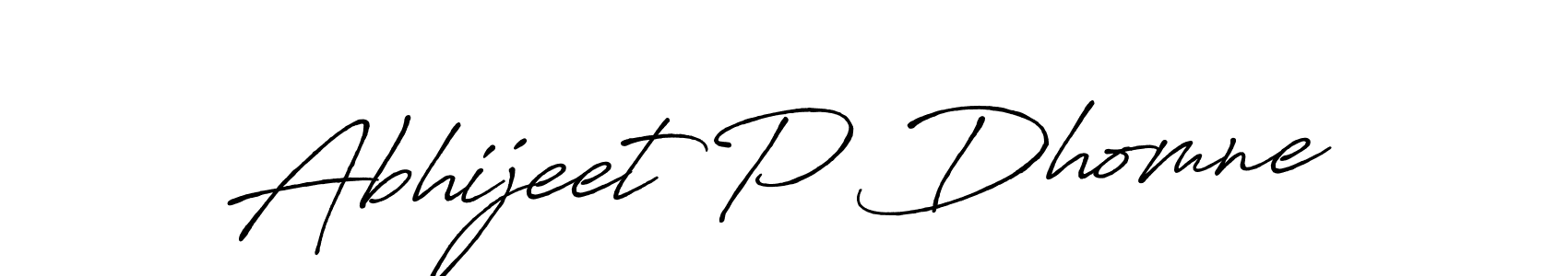 Abhijeet P Dhomne stylish signature style. Best Handwritten Sign (Antro_Vectra_Bolder) for my name. Handwritten Signature Collection Ideas for my name Abhijeet P Dhomne. Abhijeet P Dhomne signature style 7 images and pictures png