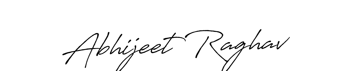 Make a beautiful signature design for name Abhijeet Raghav. With this signature (Antro_Vectra_Bolder) style, you can create a handwritten signature for free. Abhijeet Raghav signature style 7 images and pictures png