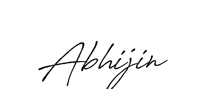 Use a signature maker to create a handwritten signature online. With this signature software, you can design (Antro_Vectra_Bolder) your own signature for name Abhijin. Abhijin signature style 7 images and pictures png