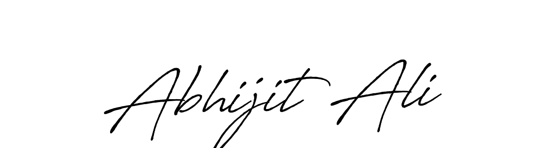 Create a beautiful signature design for name Abhijit Ali. With this signature (Antro_Vectra_Bolder) fonts, you can make a handwritten signature for free. Abhijit Ali signature style 7 images and pictures png