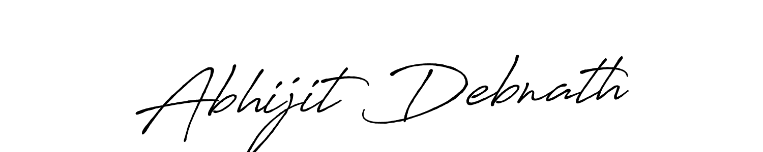 How to make Abhijit Debnath name signature. Use Antro_Vectra_Bolder style for creating short signs online. This is the latest handwritten sign. Abhijit Debnath signature style 7 images and pictures png