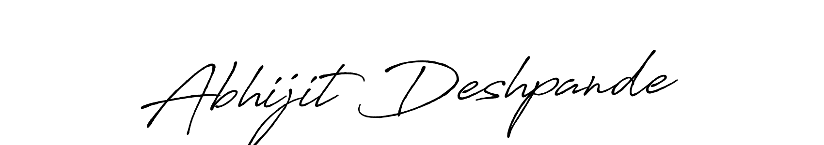 It looks lik you need a new signature style for name Abhijit Deshpande. Design unique handwritten (Antro_Vectra_Bolder) signature with our free signature maker in just a few clicks. Abhijit Deshpande signature style 7 images and pictures png