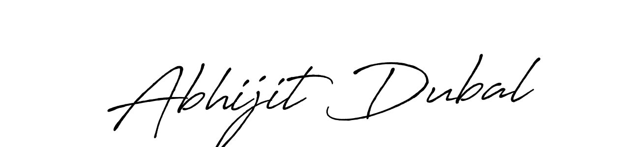 Abhijit Dubal stylish signature style. Best Handwritten Sign (Antro_Vectra_Bolder) for my name. Handwritten Signature Collection Ideas for my name Abhijit Dubal. Abhijit Dubal signature style 7 images and pictures png