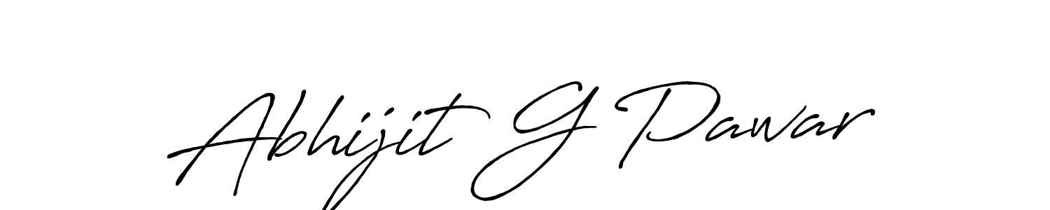 Design your own signature with our free online signature maker. With this signature software, you can create a handwritten (Antro_Vectra_Bolder) signature for name Abhijit G Pawar. Abhijit G Pawar signature style 7 images and pictures png