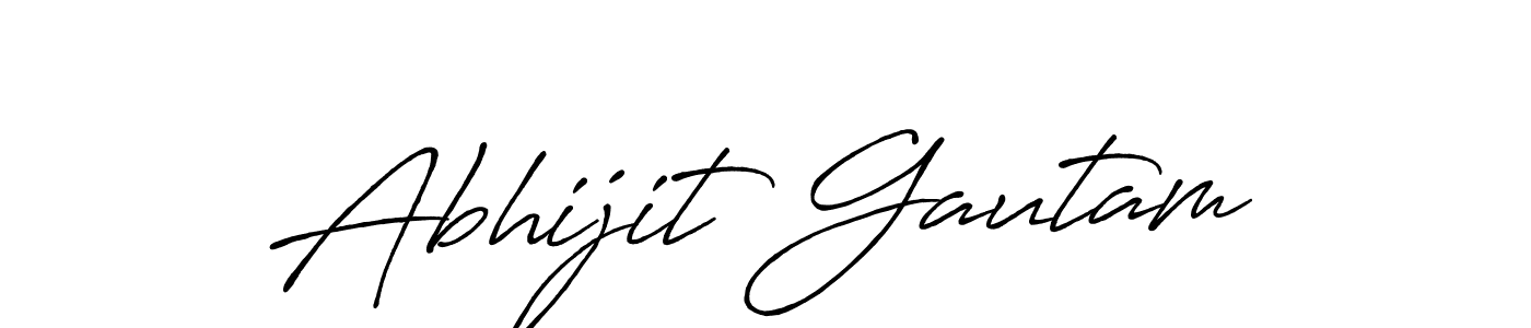 Make a beautiful signature design for name Abhijit Gautam. With this signature (Antro_Vectra_Bolder) style, you can create a handwritten signature for free. Abhijit Gautam signature style 7 images and pictures png