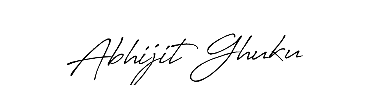 Create a beautiful signature design for name Abhijit Ghuku. With this signature (Antro_Vectra_Bolder) fonts, you can make a handwritten signature for free. Abhijit Ghuku signature style 7 images and pictures png