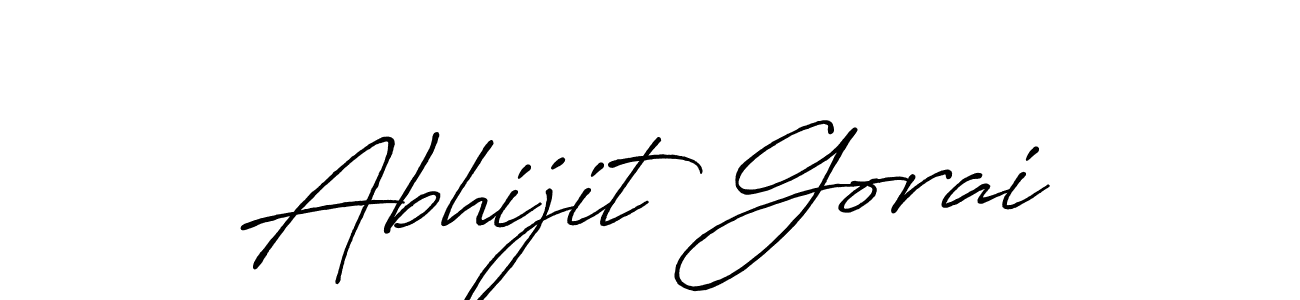 The best way (Antro_Vectra_Bolder) to make a short signature is to pick only two or three words in your name. The name Abhijit Gorai include a total of six letters. For converting this name. Abhijit Gorai signature style 7 images and pictures png