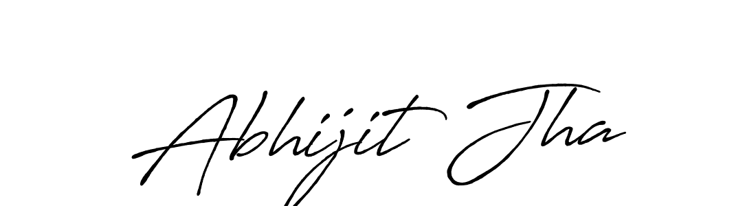 Use a signature maker to create a handwritten signature online. With this signature software, you can design (Antro_Vectra_Bolder) your own signature for name Abhijit Jha. Abhijit Jha signature style 7 images and pictures png