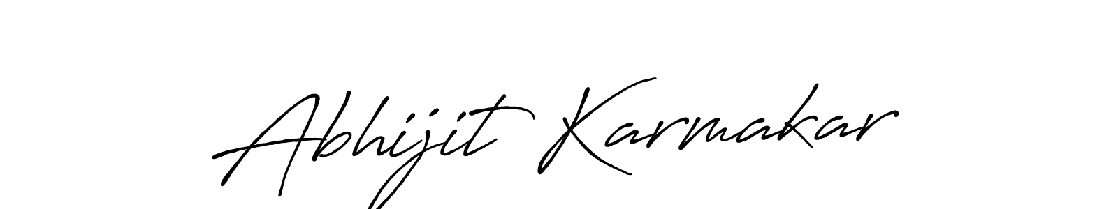 How to make Abhijit Karmakar name signature. Use Antro_Vectra_Bolder style for creating short signs online. This is the latest handwritten sign. Abhijit Karmakar signature style 7 images and pictures png