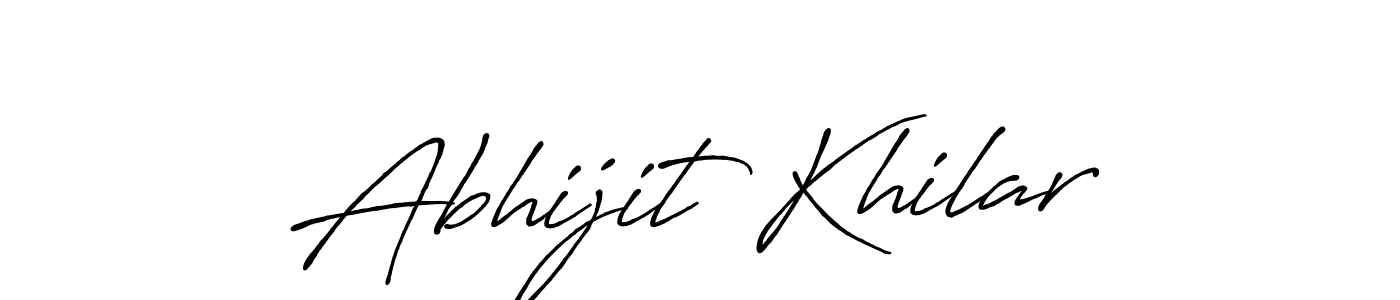 How to make Abhijit Khilar signature? Antro_Vectra_Bolder is a professional autograph style. Create handwritten signature for Abhijit Khilar name. Abhijit Khilar signature style 7 images and pictures png