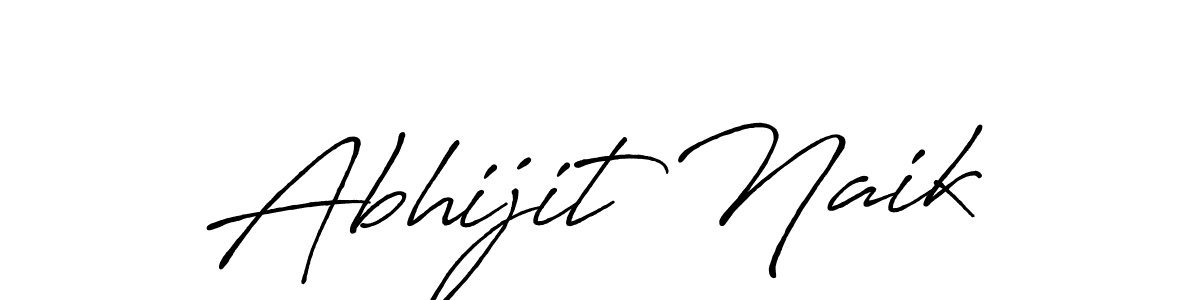 Create a beautiful signature design for name Abhijit Naik. With this signature (Antro_Vectra_Bolder) fonts, you can make a handwritten signature for free. Abhijit Naik signature style 7 images and pictures png
